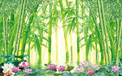 File gốc Tranh hoa sen cá cửu ngư quần hội S4936 (chuẩn CMYK) cho nhà in