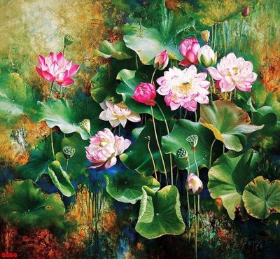 Tải về file gốc Tranh cửu ngư quần hội sen cá S566 (dùng cho in quảng cáo)