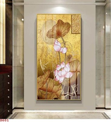 File PSD Tranh cửu ngư quần hội sen cá S601 (bản gốc) độ phân giải cao