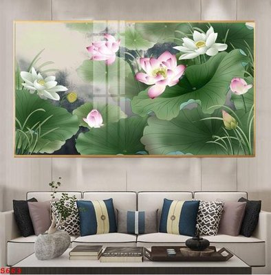 Tải về file tranh gốc Tranh cửu ngư quần hội sen cá S663 (để in quảng cáo)