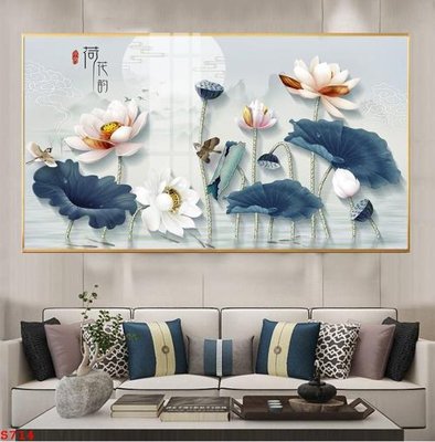 Tải file tranh Tranh cửu ngư quần hội sen cá S714 (ảnh gốc) ngay