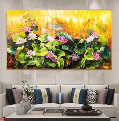 Download file tranh PSD Tranh cửu ngư quần hội sen cá S723 để chỉnh sửa