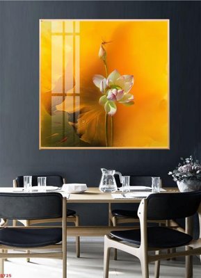 File in ấn chuyên nghiệp Tranh cửu ngư quần hội sen cá S725 (file gốc)