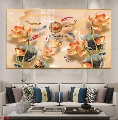 Tải về file gốc Tranh cửu ngư quần hội sen cá S738 (chuẩn in ấn)