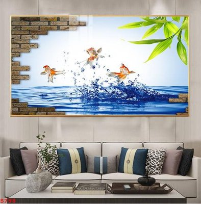 File gốc Tranh cửu ngư quần hội sen cá S798 (dành cho quảng cáo)