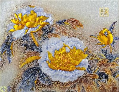 File gốc Tranh cửu ngư quần hội sen cá S81 (in mica) trang trí