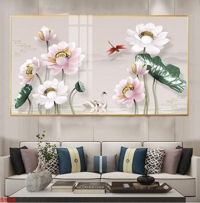 Tải file Tranh cửu ngư quần hội sen cá S908 (gốc) làm file in ấn