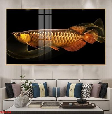 File in trần Tranh cửu ngư quần hội sen cá S934 (bản gốc) trời sao