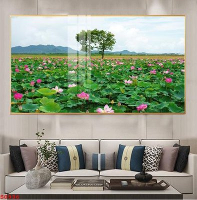 Tải file Tranh cửu ngư quần hội sen cá S936 (gốc) chủ đề tôn giáo