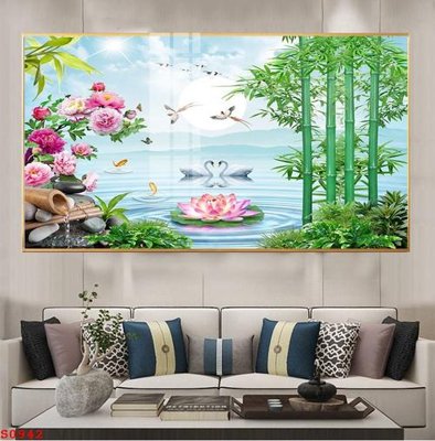 File tranh Tranh cửu ngư quần hội sen cá S942 (ảnh gốc) cho in ấn kỹ thuật số