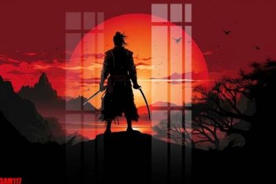 File tranh gốc File tranh samurai võ sĩ nhật bản SAM117 chủ đề hiện đại