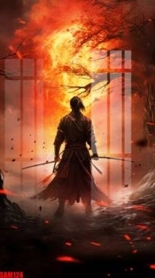 File gốc File tranh samurai võ sĩ nhật bản SAM124 (phong cách) cổ điển