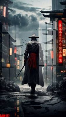 File in ấn cao cấp File tranh samurai võ sĩ nhật bản SAM127 (file gốc)