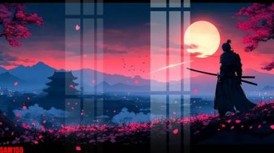 File ảnh File tranh samurai võ sĩ nhật bản SAM155 (gốc) in poster