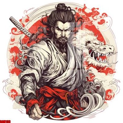 File gốc File tranh samurai võ sĩ nhật bản SAM193 (AI/EPS) cho in ấn
