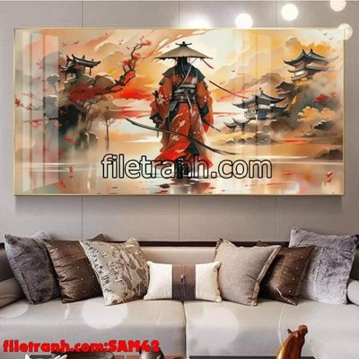 File tranh File tranh samurai võ sĩ nhật bản SAM42 (ảnh gốc) cho in ấn kỹ thuật số