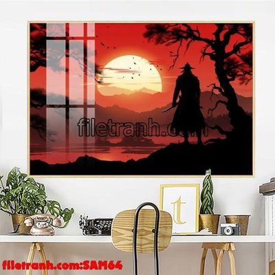 Tải file File tranh samurai võ sĩ nhật bản SAM64 (gốc) chủ đề tâm linh