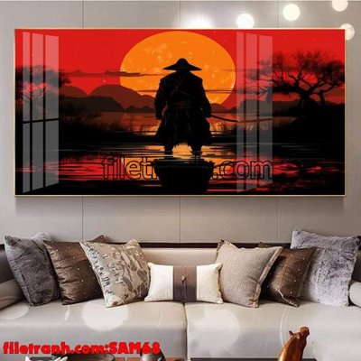 Tải file File tranh samurai võ sĩ nhật bản SAM68 (gốc) in tranh tráng gương