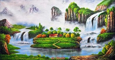 File tranh File tranh sơn dầu SD105 (ảnh gốc) in trần 3D