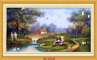 Ảnh gốc File tranh sơn dầu SD132 (siêu chi tiết) để in ấn