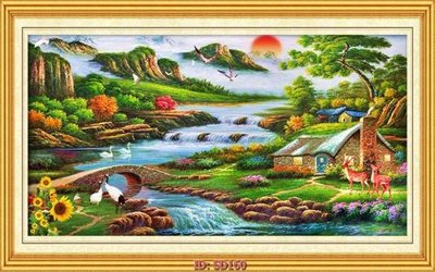 File ảnh gốc File tranh sơn dầu SD160 không vỡ nét