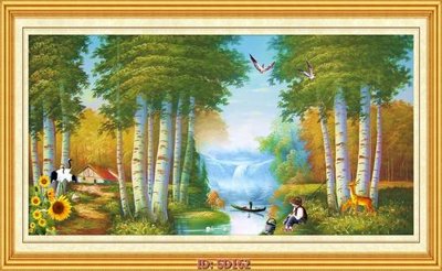 File gốc File tranh sơn dầu SD162 (in 3D) cho trang trí