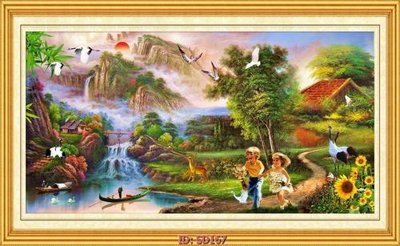 File gốc File tranh sơn dầu SD167 (trang trí) phòng trẻ em