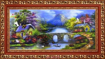 File in trần File tranh sơn dầu SD178 (bản gốc) đại dương