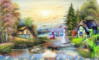 File tranh File tranh sơn dầu SD195 (gốc) chủ đề động vật