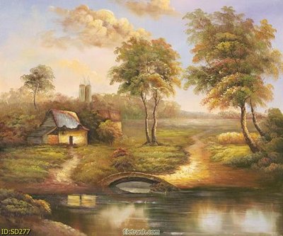 File PSD File tranh sơn dầu SD277 (gốc) cho designer