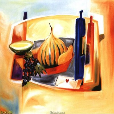 File in trần File tranh sơn dầu SD280 (bản gốc) mây trời