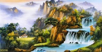 File gốc File tranh sơn dầu SD298 (PSD/TIFF) độ phân giải cao