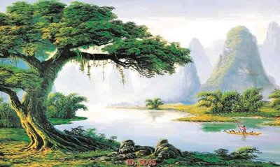 File tranh File tranh sơn dầu SD35 (file gốc) chủ đề phong thủy