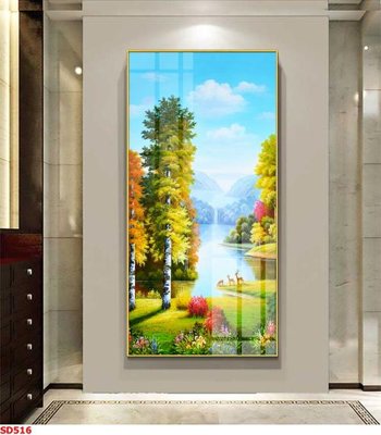 File gốc File tranh sơn dầu phong cảnh châu âu SD516 (in 3D) nghệ thuật