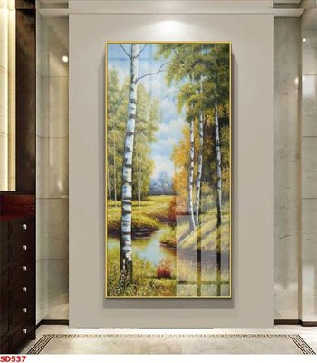 File PSD File tranh sơn dầu phong cảnh châu âu SD537 (gốc) cho in quảng cáo