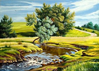 File gốc File tranh sơn dầu SD53 (in mica) làm quà tặng