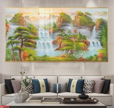 File ảnh File tranh sơn dầu phong cảnh châu âu SD570 (gốc) cho trang trí nội thất