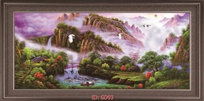 File gốc File tranh sơn dầu SD93 (in 3D) cho trang trí