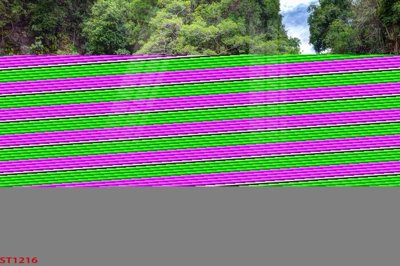 Download file gốc Tranh sơn thủy thác nước phong thủy ST1216 (in lụa) nghệ thuật