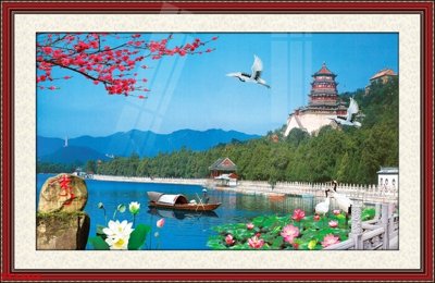 File tranh Tranh sơn thủy thác nước phong thủy ST1503 (ảnh gốc) độ nét vượt trội