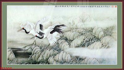 File gốc Tranh sơn thủy thác nước phong thủy ST1557 (phong cách) tối giản