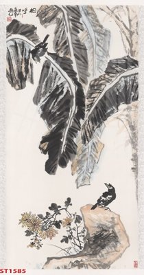 Tải file gốc Tranh sơn thủy thác nước phong thủy ST1585 (in khổ lớn) không vỡ