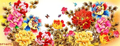 File tranh gốc Tranh sơn thủy thác nước phong thủy ST1671 (bản quyền) độc đáo