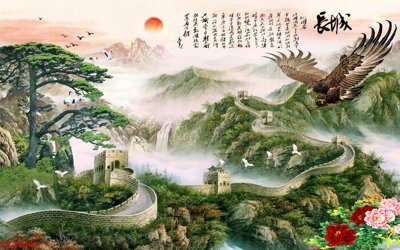 File gốc Tranh sơn thủy thác nước phong thủy ST1686 (chuẩn màu) cho in offset