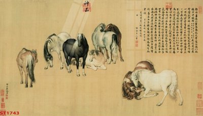 File in lụa Tranh sơn thủy thác nước phong thủy ST1743 (hoa văn) Tranh sơn thủy thác nước phong thủy ST1743