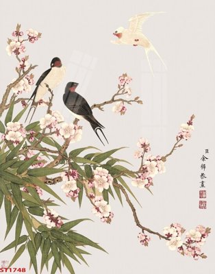 Tải file Tranh sơn thủy thác nước phong thủy ST1748 (ảnh gốc) file TIFF