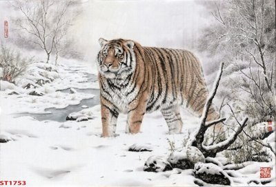 File gốc Tranh sơn thủy thác nước phong thủy ST1753 (PSD/TIFF) độ phân giải cao