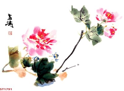 File tranh quảng cáo Tranh sơn thủy thác nước phong thủy ST1791 (file gốc) chuyên nghiệp