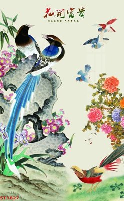 File gốc Tranh sơn thủy thác nước phong thủy ST1827 (ảnh chi tiết) để in ấn