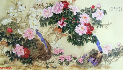 File gốc Tranh sơn thủy thác nước phong thủy ST1860 (phong cách) tối giản